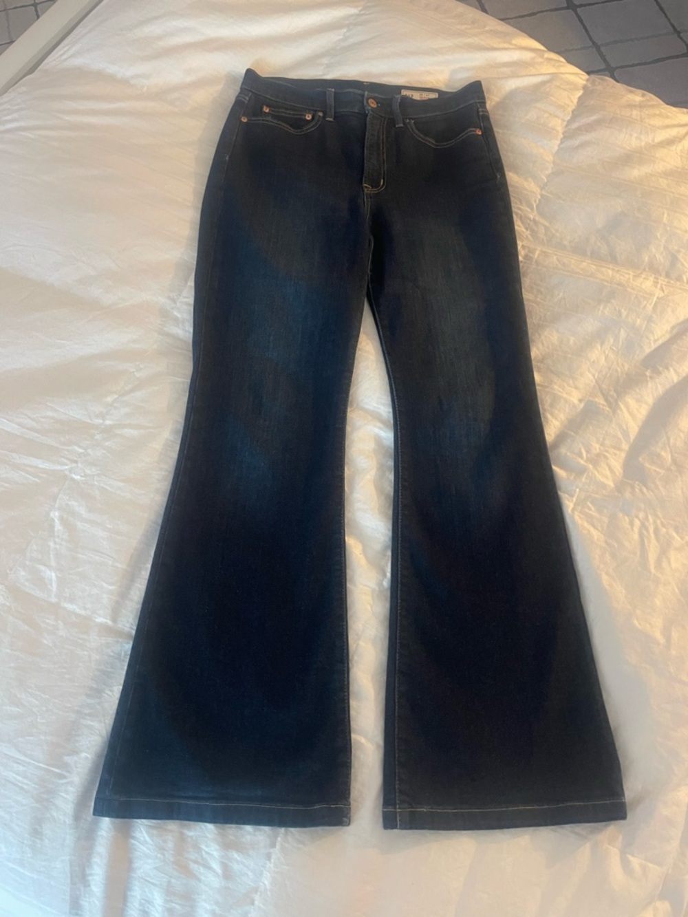 GAP Dark Blue Hi Rise 70’s Flare Jeans